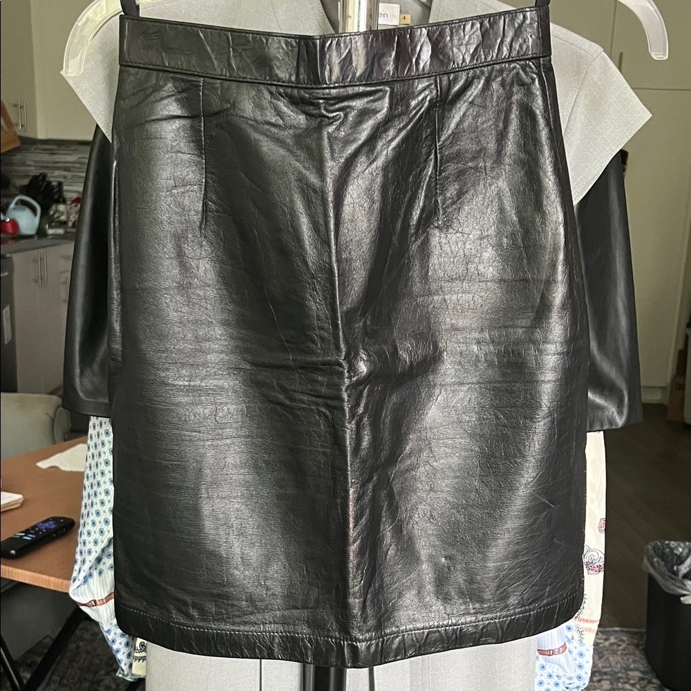 Wilsons Leather Black Pencil Skirt